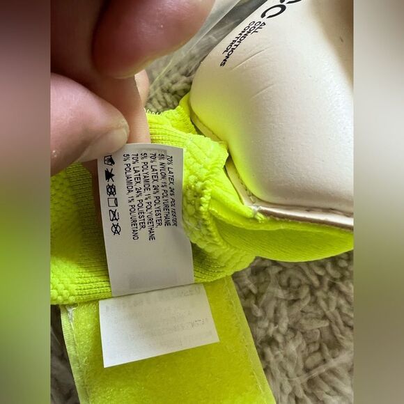 Nike Vapor Grip3 Goalkeeper Gloves Volt Black Soccer Goalie - Picture 4 of 11